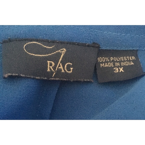 Sheer Royal Blue Chiffon Midi Duster - Picture 4 of 4